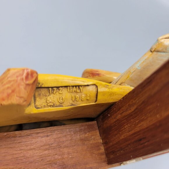 Vintage Wooden Cross Jesus Christ Figure Italy Wall Hanging Religious Decor 1984 - Picture 7 of 8